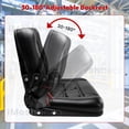 thumbnail image 4 of iMeshbean Excavator Tractor Forklift Seat Universal Adjustable Backrest Safty Belt PVC Leather, 4 of 12
