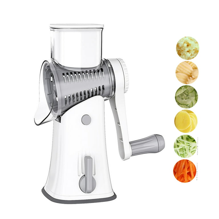 Rotary Cheese Grater Shredder Multifunction 5 in 1 Manual Round