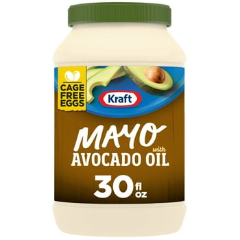 Kraft Mayo with Avocado Oil Reduced  Mayonnaise, 30 fl oz Jar