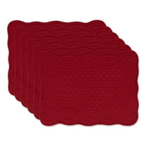 Cranberry Quilted Farmhouse Placemat (Set of 6)