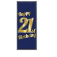 thumbnail image 2 of Beistle 58049 Housse de Porte 21e Anniversaire, Bleu - Lot de 12, 2 of 2