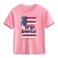 thumbnail image 5 of Afuyipoi Independence Day Kids T-Shirt July 7th Patriotic Graphic Tee Summer Shirt Print Youth Holiday Celebration Apparel Pink Size 7-8 Years, 5 of 6