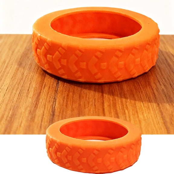 Orange Luggage Wheel Covers - Suitcase Protector Anti-Slip Replacement Luggages Accessories for 2-2.3 Inch Rolling Luggage Roller Wheels Waterproof Cover, Carry On Roll Silicone