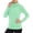 Green, variant on Women's UPF 50+ Hooded Sun Protection Long Sleeve Top, Thumb Holes, Lightweight Fabric, Outdoor Hiking & Running Shirt Blue S