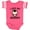 Football Pink and White, variant on Inktastic I Love My Mommy with Cute Penguin and Hearts Girls Baby Bodysuit