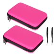 thumbnail image 2 of Storage Bag Hard Game Consoles Storage Bag EVA Material Double-Layer Nylon Compartments Office for Home Pink, 2 of 7