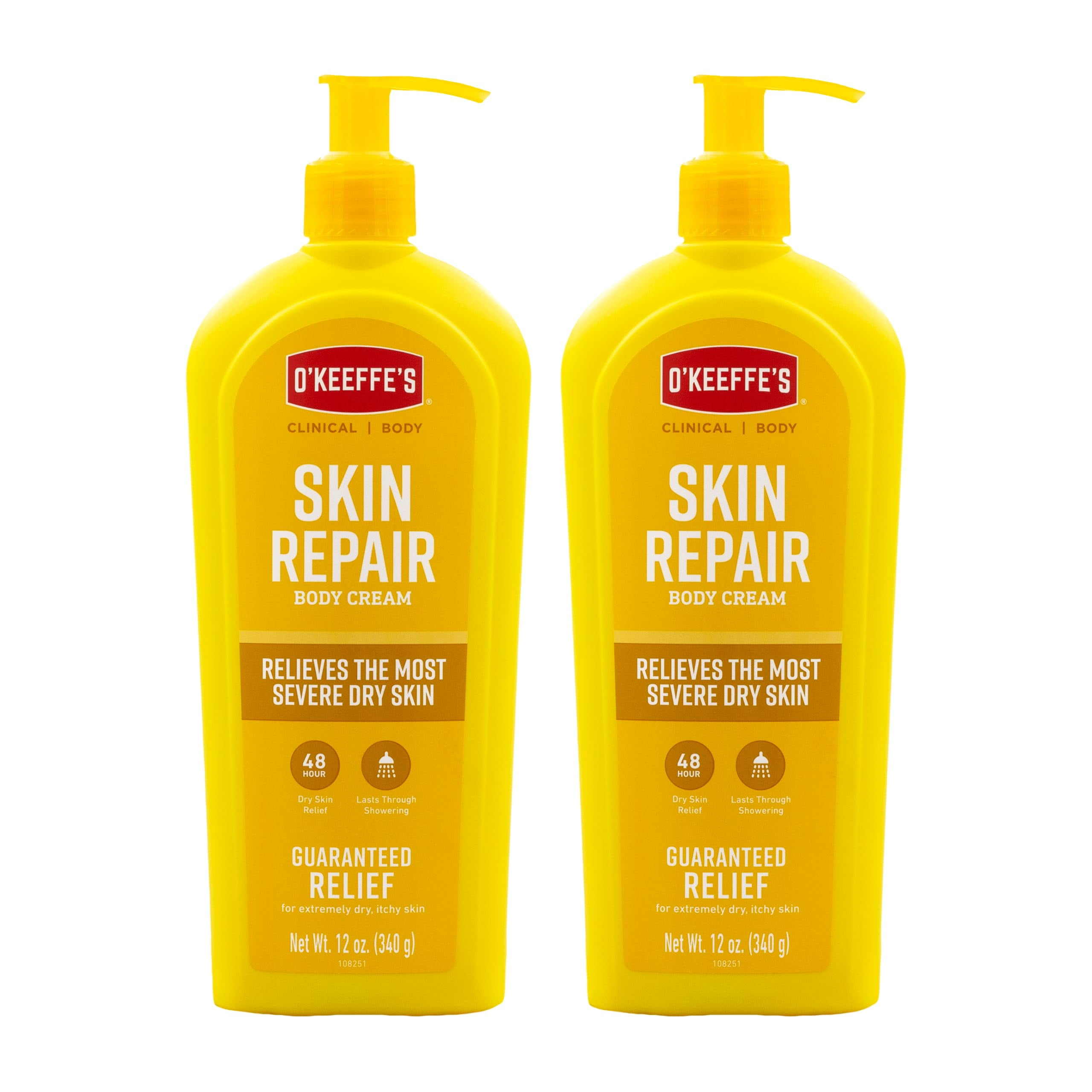 O'Keeffe's Skin Repair Body Lotion and Dry Skin Moisturizer, 12