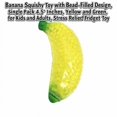 thumbnail image 3 of Banana Squishy Toy with Bead-Filled Design, Single Pack 4.5 Inches, Yellow and Green, for Kids and Adults, Relaxation Squeeze Toy, 3 of 3