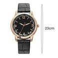 thumbnail image 6 of Opvise Women Watch Dual-color Round Dial Faux Leather Strap Elegant Ladies s Dress Quartz Wristwatch Fashion Jewelry Birthday Gift, 6 of 8