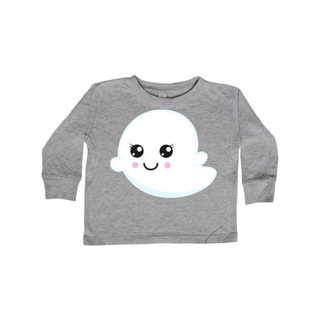 

Inktastic Cute Ghost Little Ghost Kawaii Ghost Halloween Gift Toddler Boy or Toddler Girl Long Sleeve T-Shirt