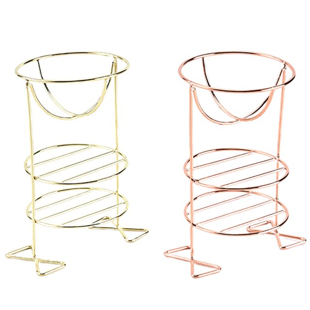 2 soportes de tres capas para borlas de maquillaje, bandeja para borlas de polvo, esponja, huevo, soporte para borlas de polvo, taza.