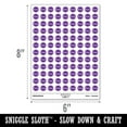 thumbnail image 2 of Empty Indicator Status Circle 200+ Round Stickers - Matte Finish - 0.50" Size - Purple, 2 of 7