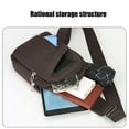 thumbnail image 5 of SLYNSHome Sling Bags for Men Crossbody Chest Bag Shoulder Backpack Daypack with Earphone Hole (Brown), 5 of 7