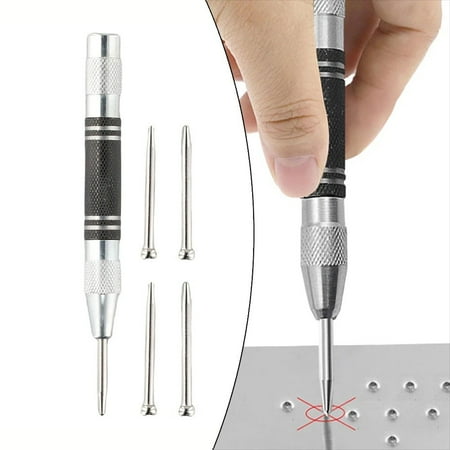 Homena Punch Needle Centre Punch Workshop Equipments 5pcs/set Alloy Steel Automatic Spring Loaded Hand Tools Practical