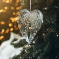 thumbnail image 4 of Adornos para árboles de Navidad, adornos navideños colgantes, adornos de arte soplado a mano con cuerdas para fiestas navideñas, decoraciones para el hogar, 4 of 5