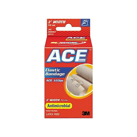 ACE™ Elastic Bandage With E-Z Clips, 3 X 64 207314