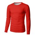 thumbnail image 7 of Men's Thermal Shirts Long Sleeve Crew Neck Mock Neck Base Layer Warm Winter Casual Winter Layering Tops for Men, 7 of 7