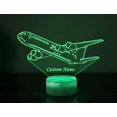 thumbnail image 4 of YSITIANNA Airplane Night Light for Boys Men Pilot, 3D Illusion Lamp Night Stand Lights, Aircraft Table Lamp Small Night Lamps Bedside Lamps, Airplane Decor Birthday Thankingiving Christmas STNL#2442, 4 of 5