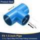 thumbnail image 2 of Uxcell 3Pcs 1.5" Tee 3 Vías Conectores de Accesorios de Tubo, Accesorios de Esquina de Grado de Construcción de Muebles para Estructura de Soporte de Jardín de Estante DIY, Conexión de Carpa, Azul, 2 of 6
