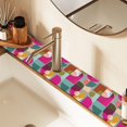 thumbnail image 2 of Yayeee Faucet Mat for Kitchen Sink 14.7" Diatomite Long Splash Guard Pad, Abstract Geometric Pattern, 2 of 7
