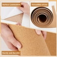 thumbnail image 2 of 78.7x15.7inch Self-Adhesive Cork Roll 3mm Thick Natural Cork Bulletin Boards Sticky Cork Tiles, 2 of 9
