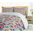 thumbnail image 5 of Ambesonne Dinosaur Duvet Cover Sets, Funny Monsters Cartoon, 2-Queen, Multicolor, 5 of 6