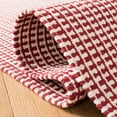 thumbnail image 5 of SAFAVIEH Montauk Patton Geometric Cotton Runner Rug, Ivory/Red, 2'3" x 6', 5 of 7