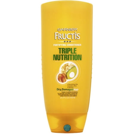 Garnier Fructis Triple Nutrition Conditioner for Dry, Damaged Hair, 25.4 fl oz