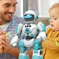 thumbnail image 4 of MesaSe Jouets Robots pour Enfants Robot Télécommandé Programmable avec Fonction Vocale d'Enregistrement Détection Intelligente de Gestes Mode Chant et Danse, 4 of 9