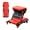 Red (Repair Deck), variant on 2-in-1 Foldable Z Creeper, 36" Z-Shape Rolling Seat, 300LBS Capacity, 6 Wheels, Adjustable Car Creeper for Auto Motorcycle Bike Repair, Gift for Men