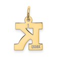 thumbnail image 2 of Diamond2Deal 10K Yellow Gold Block Initial K Charm Pendant for Women (L- 0.71 inch, W- 0.48 inch), 2 of 6