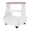 Pink, variant on ToppiJoy Pedicure Foot Rest, Manicure Foot Rest with Wheels, Footrest Pedicure Foot Stool Stand, Portable Foot Bath Spa Cart Foot White