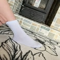 thumbnail image 5 of SERISMPLE Women's Ankle Socks Thin Boot Socks Light Soft Breathable 5 Pairs (White, Medium), 5 of 5