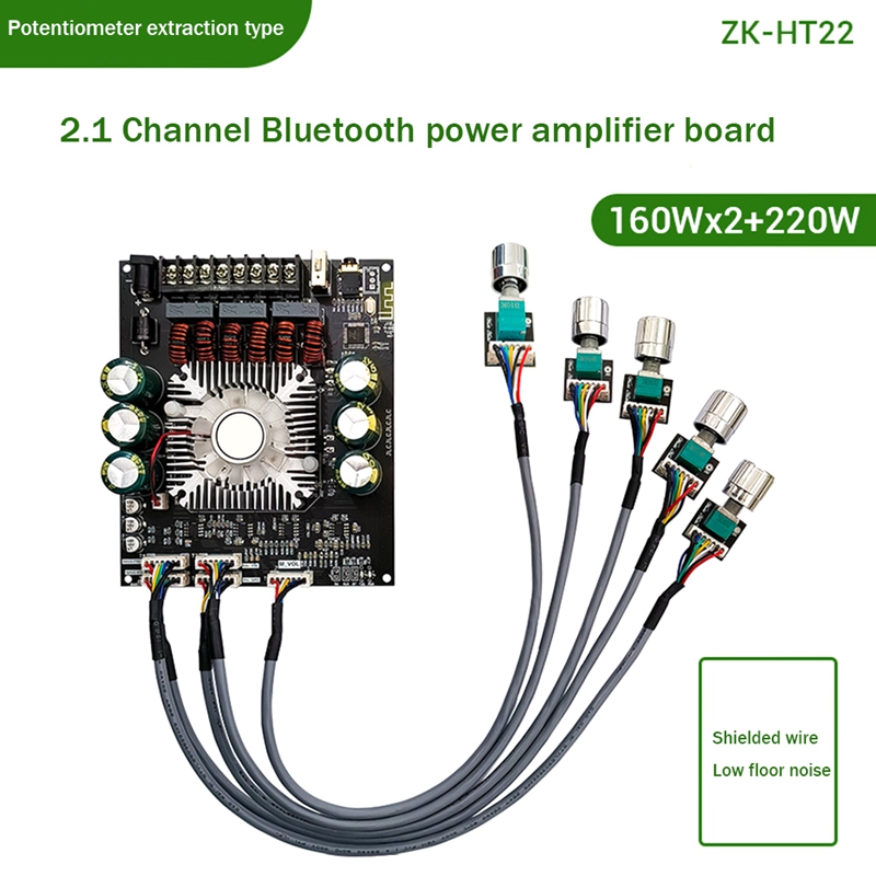 TDA7498E 160WX2+220W Audio Amplifier Board HT22 Leaded Bluetooth
