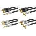 thumbnail image 4 of Male Cable 3.5mm Male to 2 Male Stereo Adapter Gold Plate Coaxial Cable Male Y Cord for Smartphones Tablets Speakers, 4 of 8
