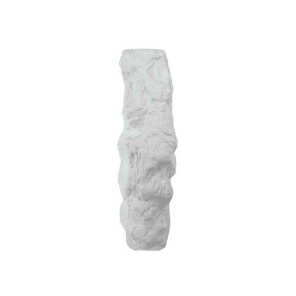 Jarrón textuarizado blanco CREACIONES DEKORA 40cm