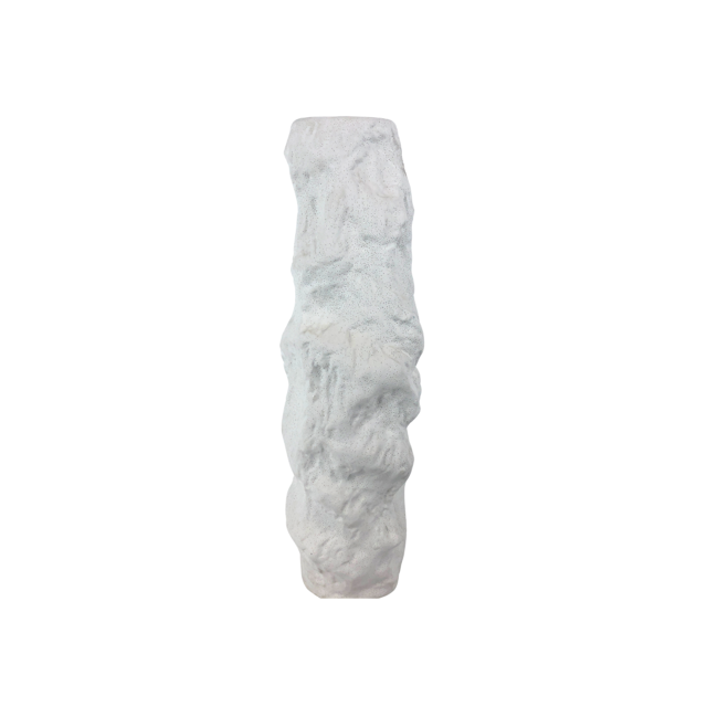 Jarrón textuarizado blanco CREACIONES DEKORA 40cm