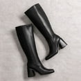 thumbnail image 3 of BURUDANI Women's High Block Heel Knee-High Boots, 3 of 5