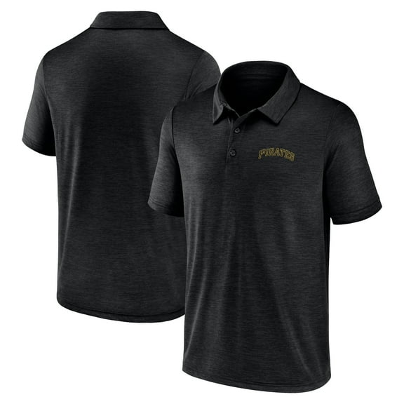 Men's  Black Pittsburgh Pirates Lightweight Unstoppable Polo