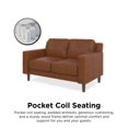 thumbnail image 2 of DHP Bryanna 3 Seater Sofa , Camel Faux Leather, 2 of 8