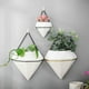 thumbnail image 5 of Maceta Triangular De Cerámica Para Aire, Contenedor De Decoración Para Colgar En La Pared, Ideal Para Plantas De Cactus Suculentas, Maceta Para Decoración Del Hogar Scienceny HA024127-02, 5 of 5