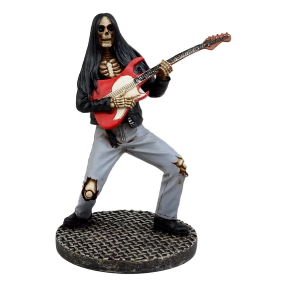 Ebros Day Of The Dead Skeleton Hell Rock Band Concert Figurine Underworld Entertainment Collectible (Electric Guitarist)