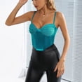 thumbnail image 4 of RYRJJ Spaghetti Strap Party Crop Top Rave Cute Zip Back Outfits Corset Y2K Fashion Bustiers Tank Tube Top for Women(Light Blue,XL), 4 of 6