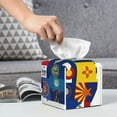 thumbnail image 6 of Sikiie The Map Of United States Leather Tissue Box Cover Square, tissue box holder - 5.2”x5.2”x5.2”, 6 of 7