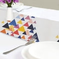 thumbnail image 4 of Yayeee Table Runner 70 inches Long Home Kitchen Dinning Party Decoration, White Abstract Triangles, 4 of 7