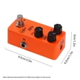 thumbnail image 2 of ZORY Guitar Fuzz Effects Pedal LEVEL/TONE/FUZZ Versatile Controls DC 9V 6.35mm Input/Output Interface Aluminum Alloy Electric Guitar Fuzz Effector with True Bypass, 2 of 9