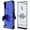 Blue & Black, variant on Zizo Bolt Series for LG K22 Case with Screen Protector Kickstand Holster Lanyard - Blue & Black