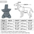 thumbnail image 2 of LOLIPPYY 1Pc Dog Bath Towel Grey Water Absorbent Microfiber Robe with Full Elastic Cover and Tail Fix Band, 2 of 7