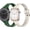 Green&Starlight, variant on Breathable 2 Pack Band Compatible with Apple Watch 38mm 40mm 41mm 42mm 44mm 45mm,iWatch SE Series 8/7/6/5/4/3/2/1,Soft Chain Lace Silicone Bracelet Strap, Hypoallergenic Waterproof,for Women Man