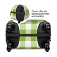 thumbnail image 4 of Kdxio White Green Plaid Pattern Luggage Cover for Travel,Elastic and Durable,Fits 18-32 Inch,-No luggage included, 4 of 8